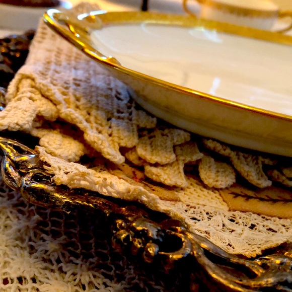 EUC- Uber Rare GDA France Haviland Limoges Calvados Double Handled Olive Platter - Picture 5 of 12